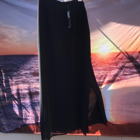 J.R. NITES sheer evening skirt - Picture 2 of 5